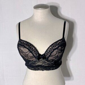 5/$25 Ardene Lingerie Elegant Sexy Black Lace Bralette M